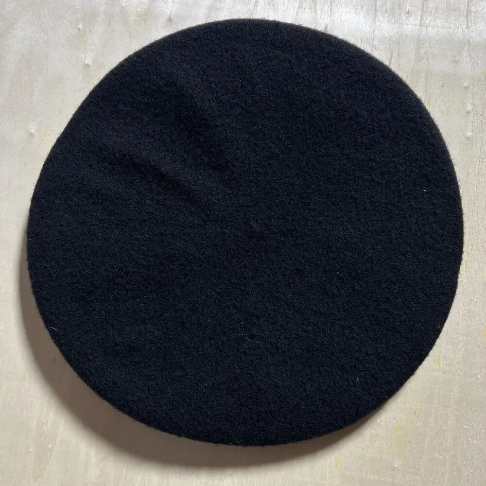 U.S. Military Garrison Collection Army Black Wool Beret Hat Cap Size 6 3/4 USA